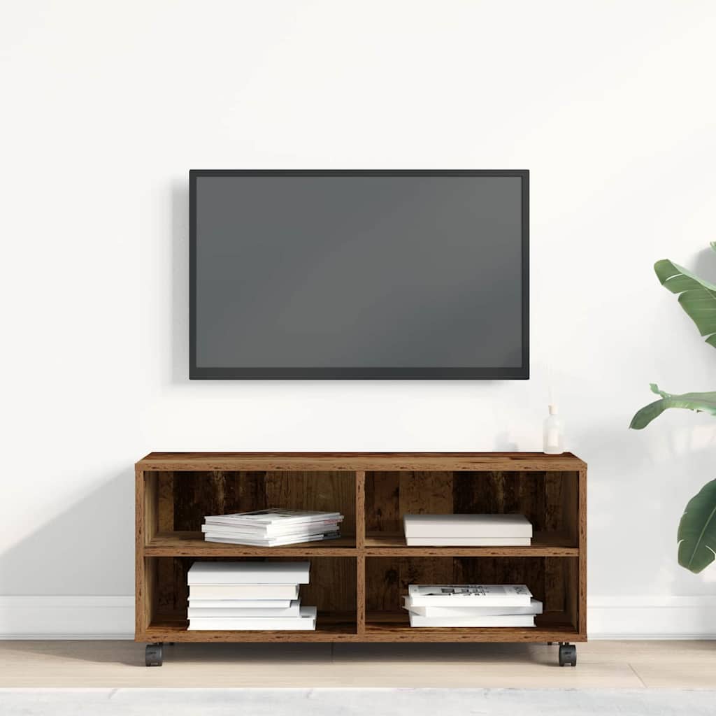 Meuble TV 90 x 35 x 40,5 cm Marron Bois d'ingénierie - XIOS