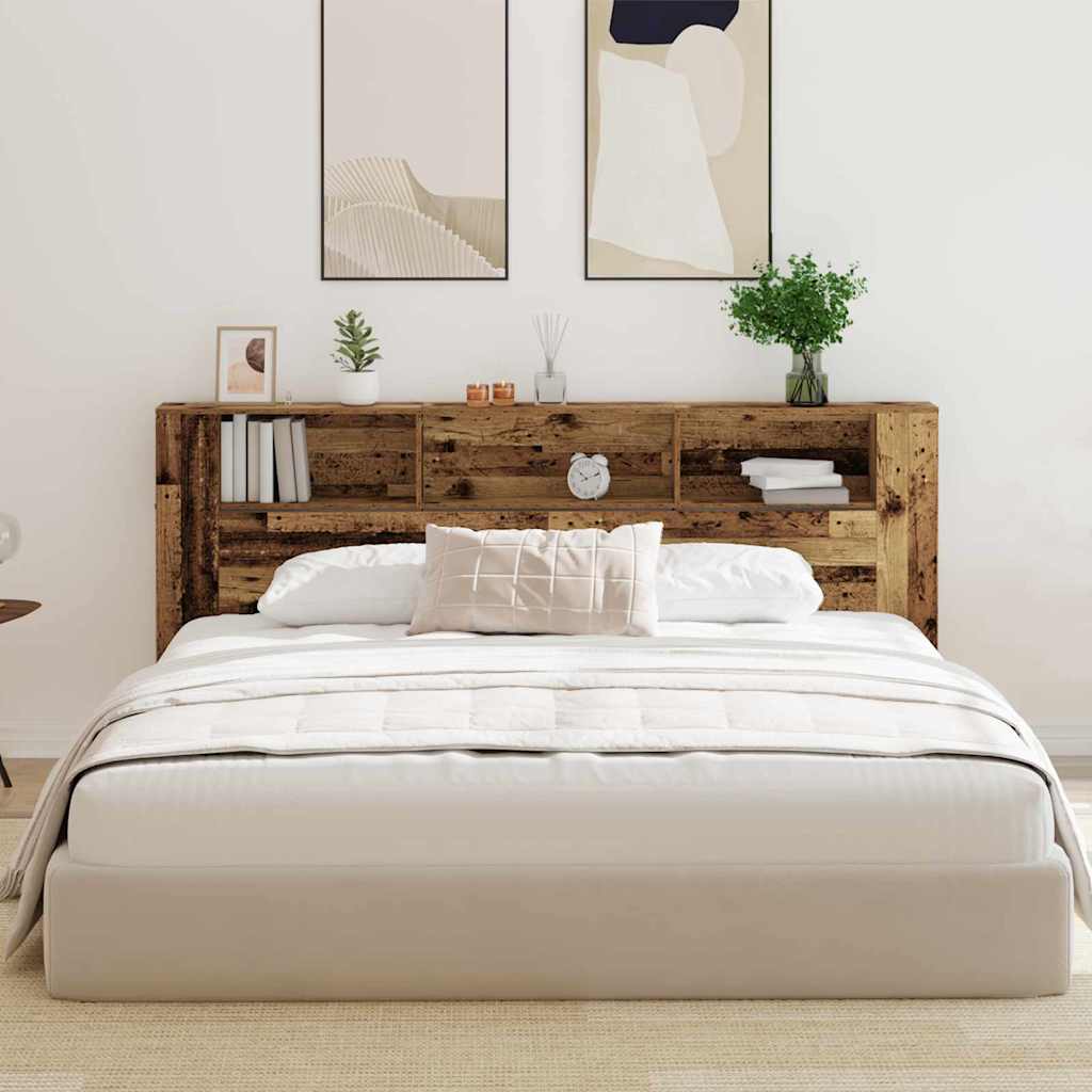 Cabinet de Tête de Lit 220 x 18,5 x 104,5 cm Bois d'ingénierie - XIOS