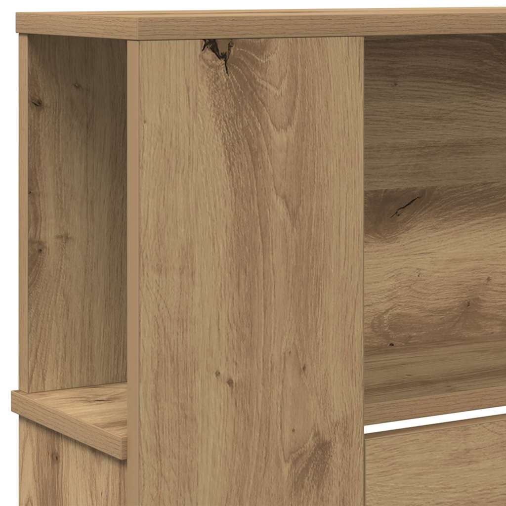Cabinet de Tête de Lit 220 x 18,5 x 104,5 cm Bois d'ingénierie - XIOS