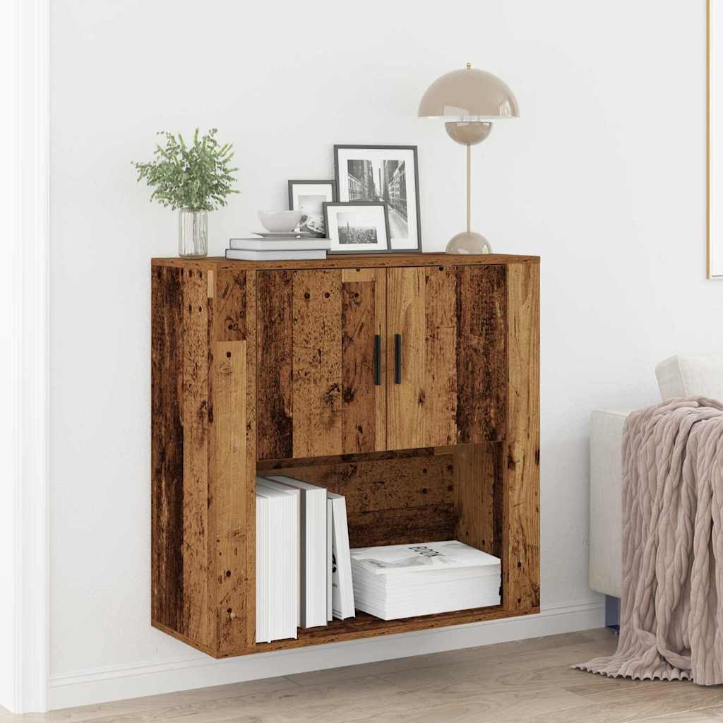 Meuble mural Bois ancien 80 x 33 x 80 cm Bois d'ingénierie - XIOS