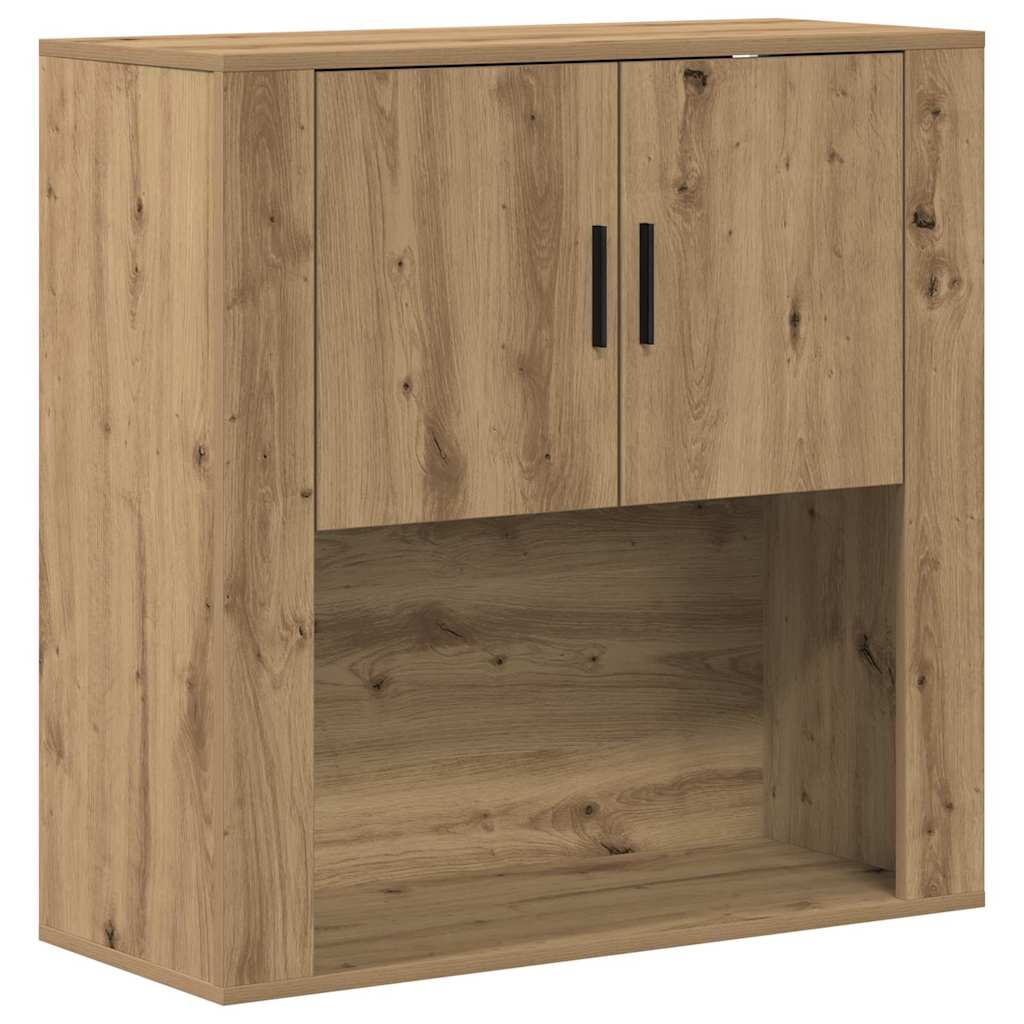 Meuble mural Chêne artisanal 80 x 33 x 80 cm Bois d'ingénierie - XIOS