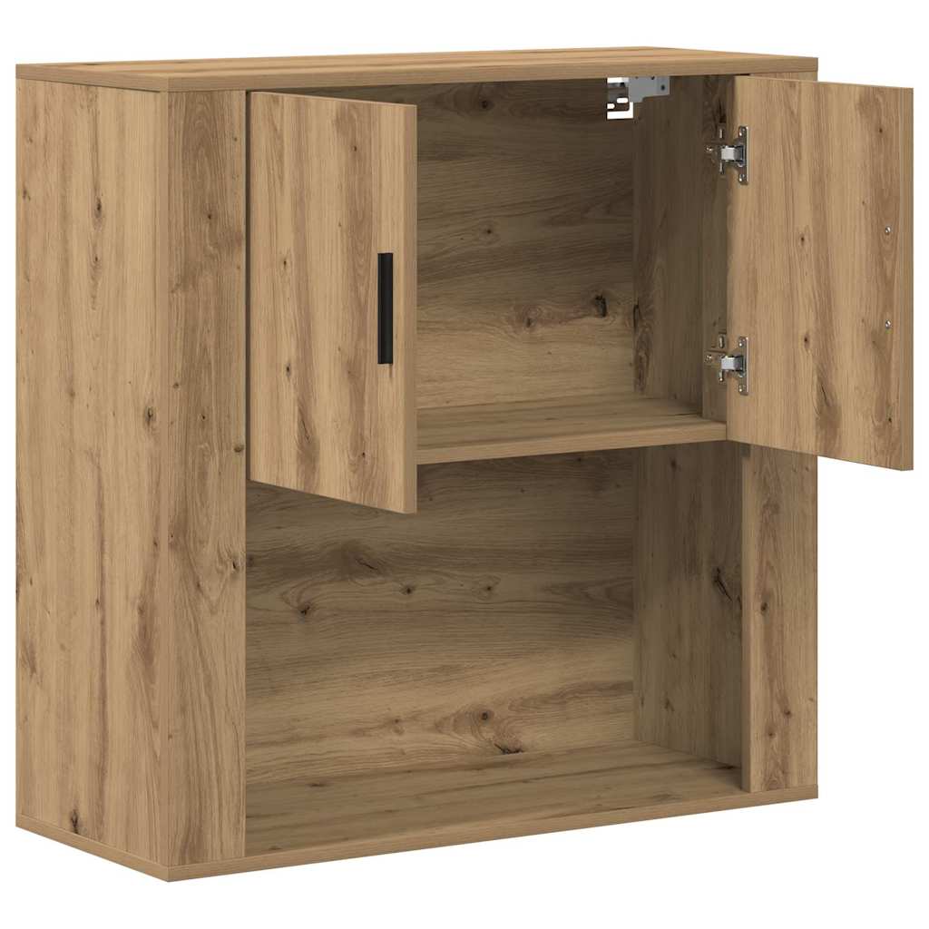 Meuble mural Chêne artisanal 80 x 33 x 80 cm Bois d'ingénierie - XIOS