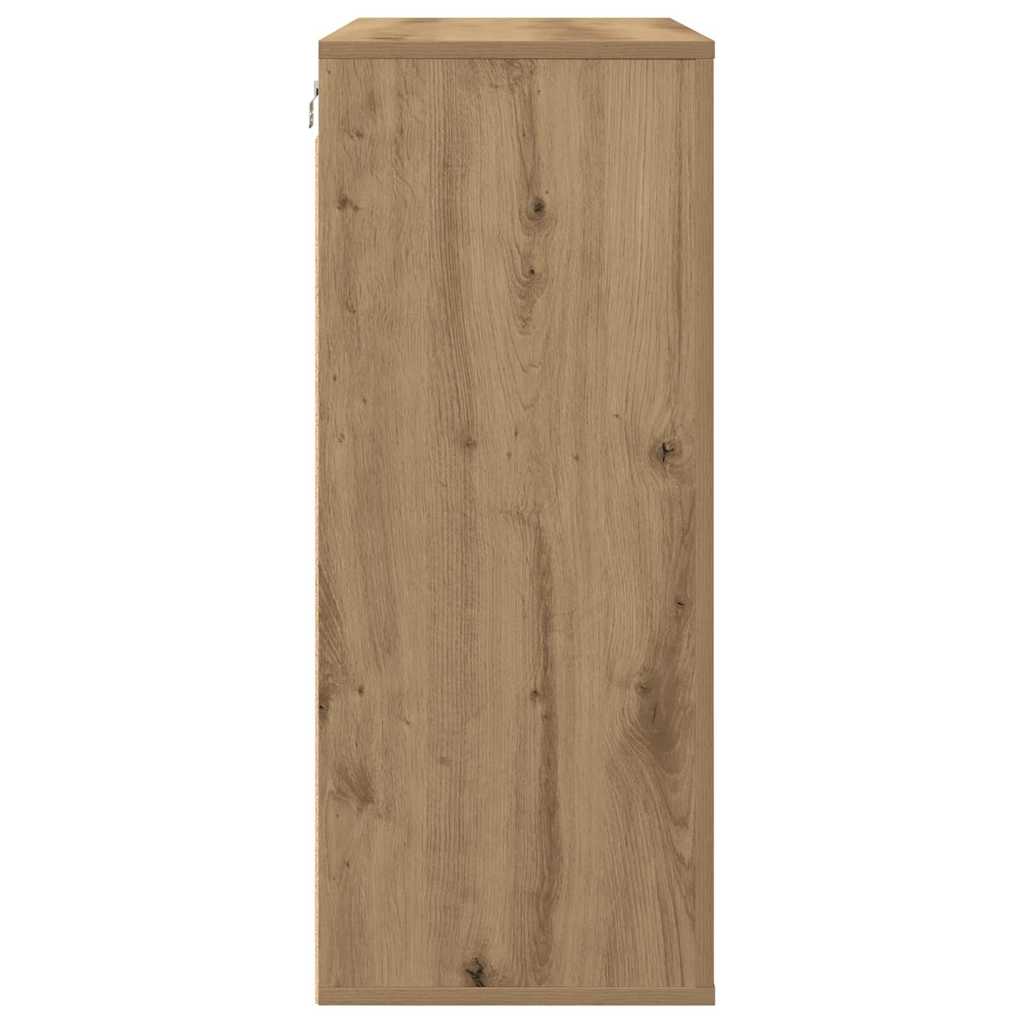 Meuble mural Chêne artisanal 80 x 33 x 80 cm Bois d'ingénierie - XIOS