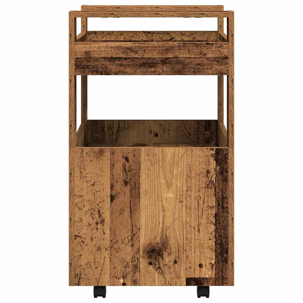 Chariot de cuisine Bois ancien 60 x 45 x 80 cm - XIOS