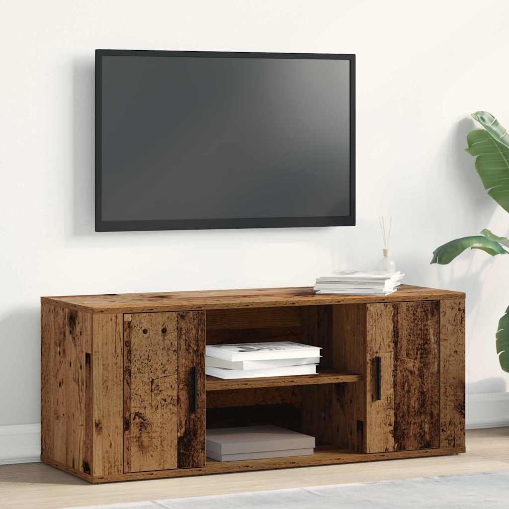 Meuble TV Bois ancien 100 x 35 x 40 cm Bois d'ingénierie - XIOS