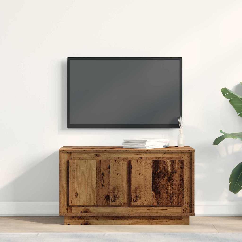 Meuble TV Bois ancien 80 x 35 x 45 cm Bois d'ingénierie - XIOS