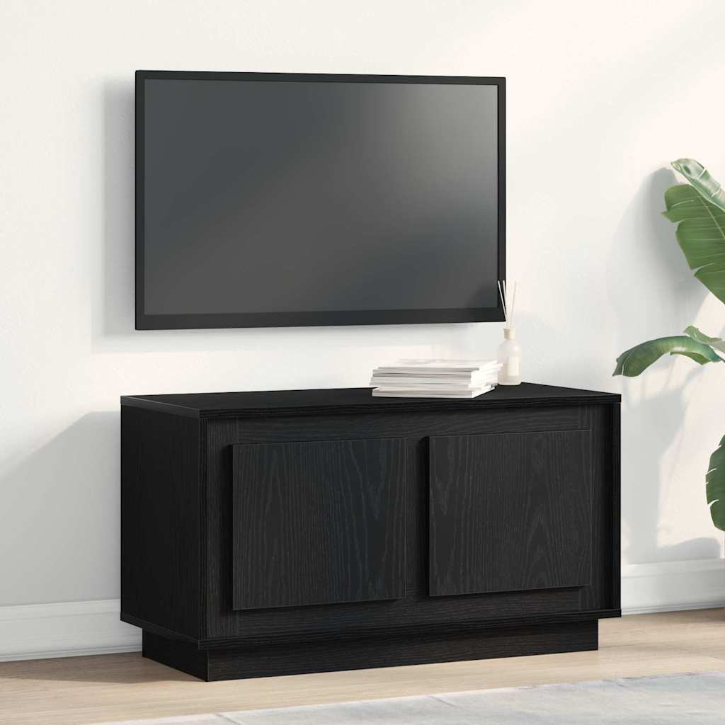 Meuble TV Chêne noir 80 x 35 x 45 cm Bois d'ingénierie - XIOS
