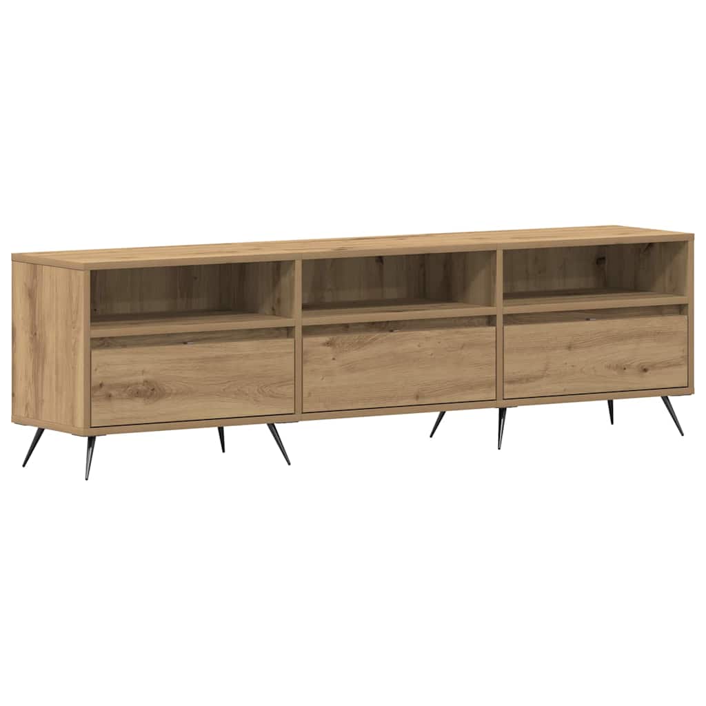 Meuble TV chêne artisanal 150 x 30 x 44,5 cm Bois d'ingénierie - XIOS