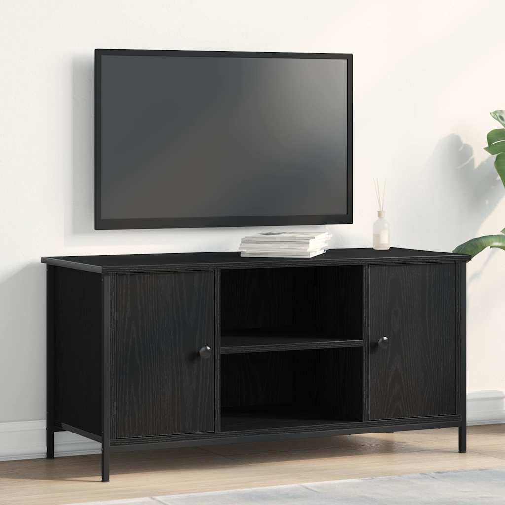 Meuble TV Chêne noir 100 x 40 x 50 cm Bois d'ingénierie - XIOS