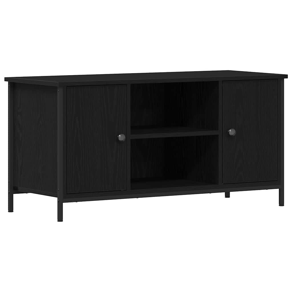Meuble TV Chêne noir 100 x 40 x 50 cm Bois d'ingénierie - XIOS
