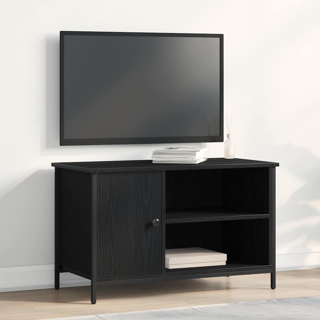 Meuble TV Chêne noir 80 x 40 x 50 cm Bois d'ingénierie - XIOS
