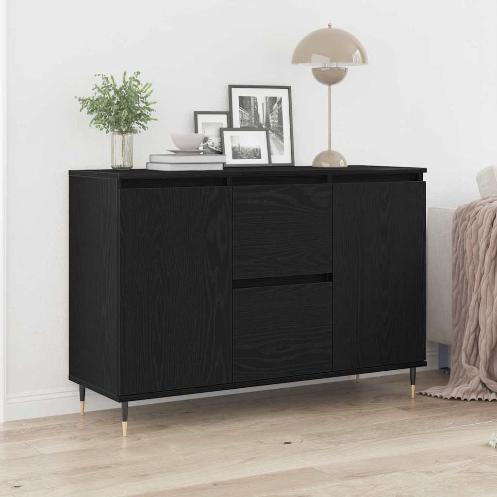 Buffet Chêne noir 101.5 x 35 x 70 cm Bois d'ingénierie - XIOS