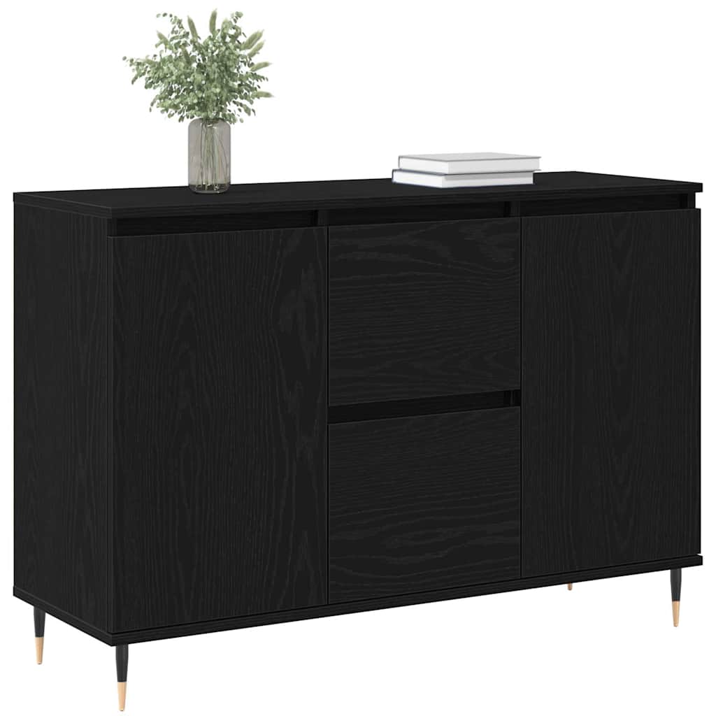 Buffet Chêne noir 101.5 x 35 x 70 cm Bois d'ingénierie - XIOS