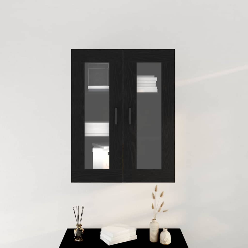 Meuble mural Chêne noir 69,5 x 34 x 90 cm Bois d'ingénierie - XIOS