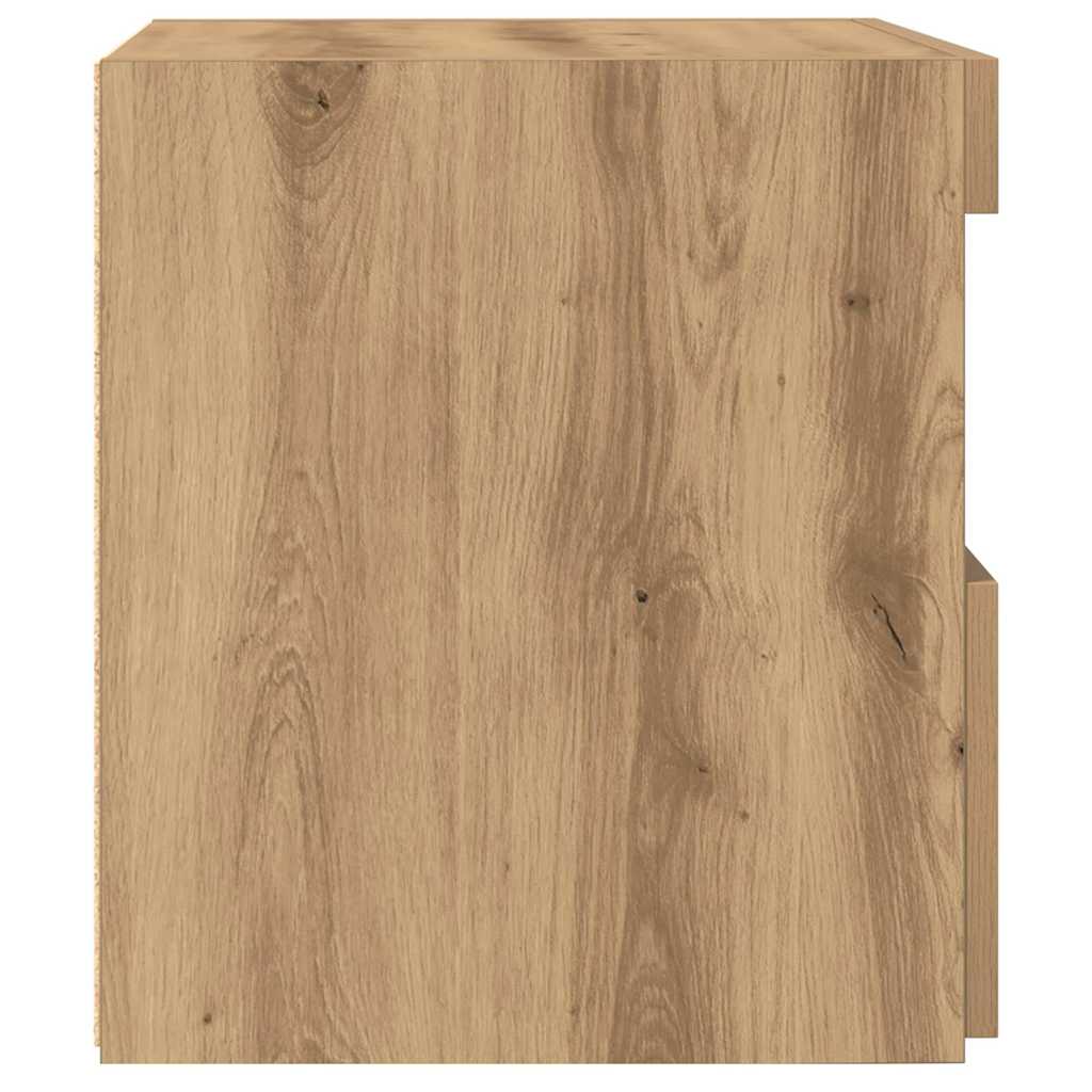 Cabinet de chevet 2 pc Chêne artisanal 50 x 40 x 45 cm - XIOS