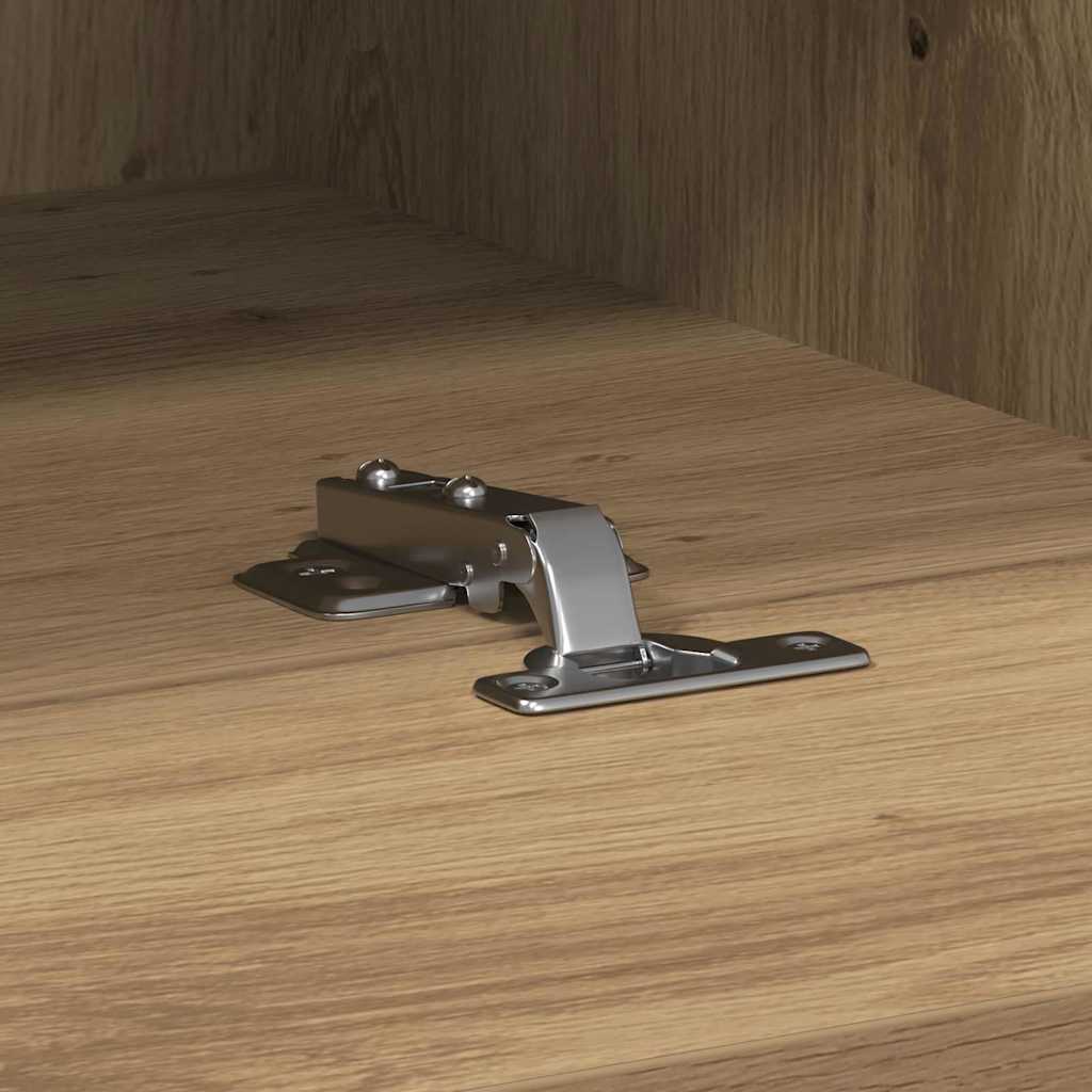 Meuble TV mural 2 pcs chêne artisanal 100 x 30 x 30 cm