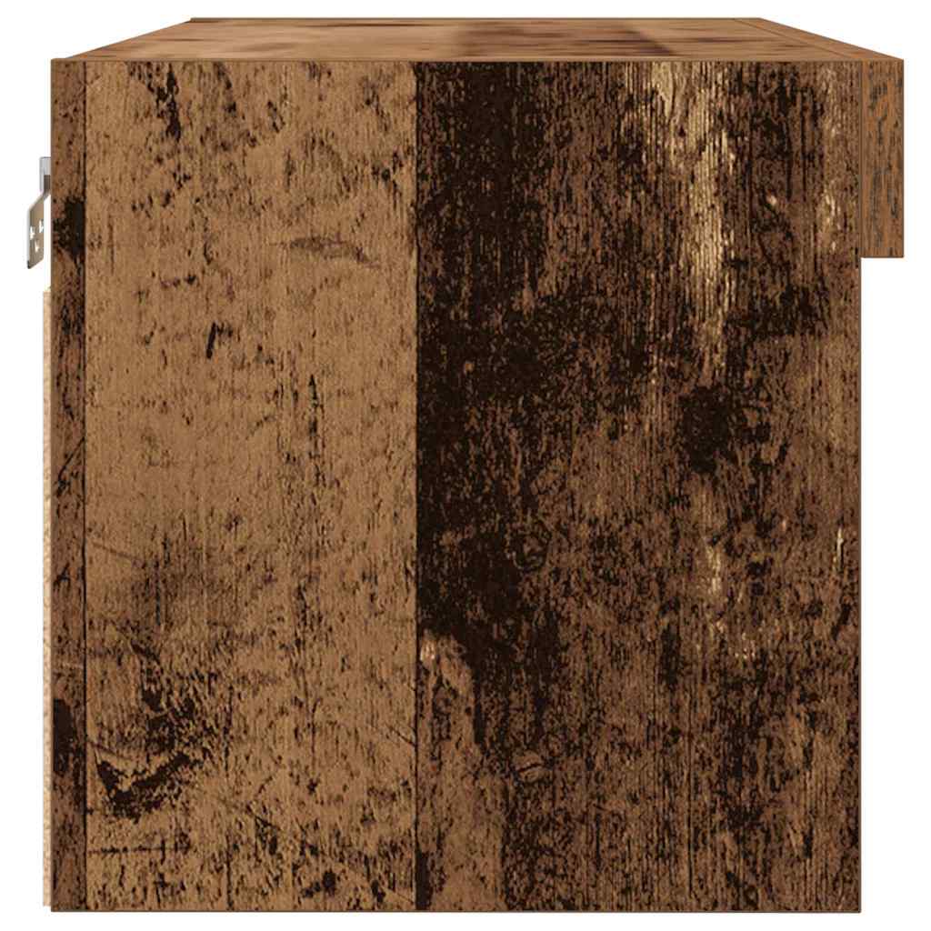 Ensemble meuble TV Montage mural Bois ancien 80 x 30 x 30 cm