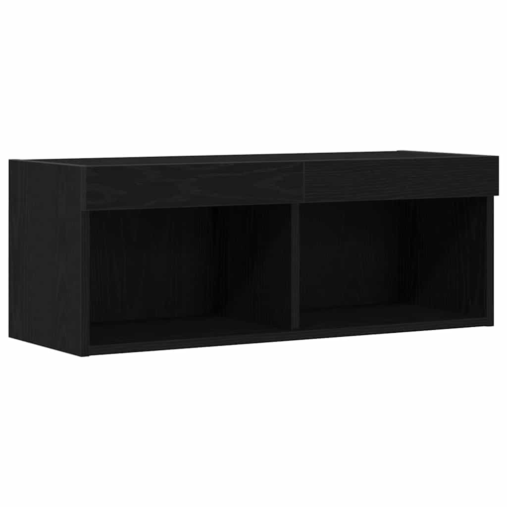 Ensemble meuble TV Chêne noir 80 x 30 x 30 cm Bois d'ingénierie