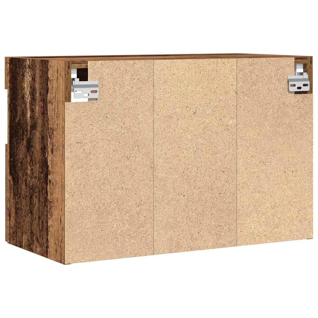 Meuble TV mural Montage mural 2 pcs Bois ancien 60 x 30 x 40 cm - XIOS
