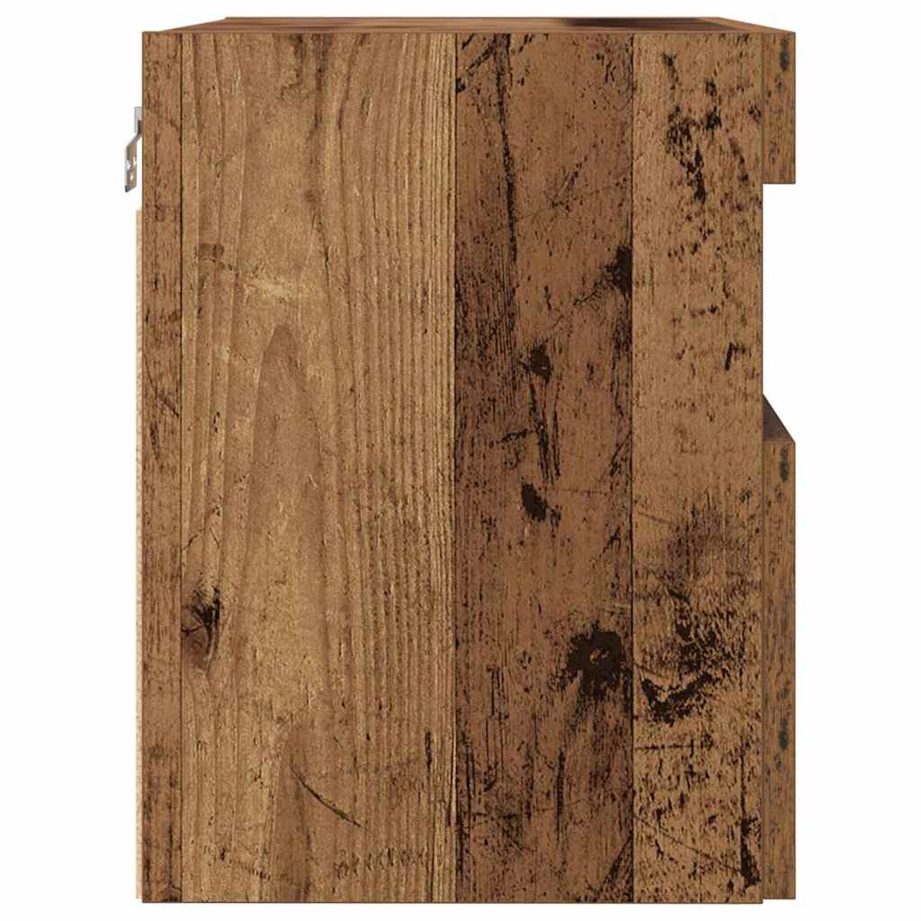 Meuble TV mural Montage mural 2 pcs Bois ancien 60 x 30 x 40 cm - XIOS