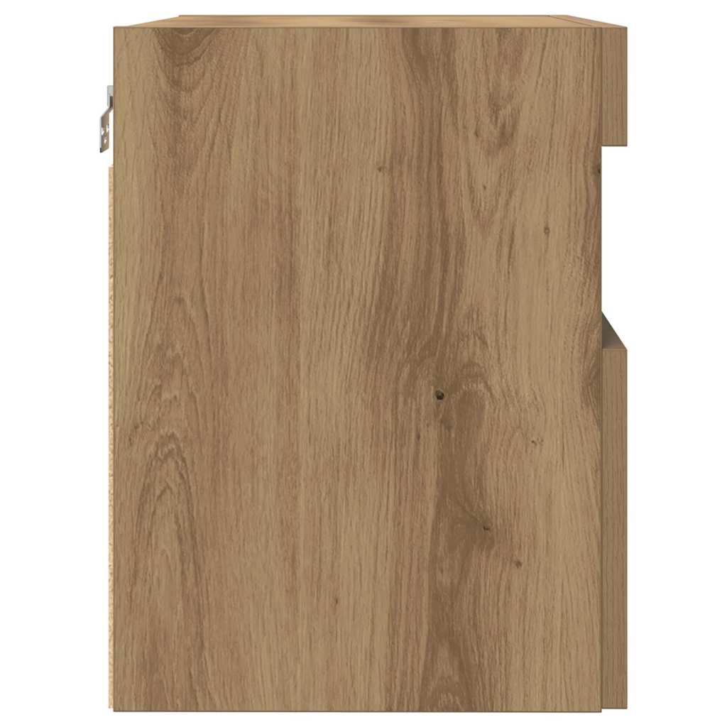 Meuble TV mural 2 pcs chêne artisanal Bois d'ingénierie - XIOS