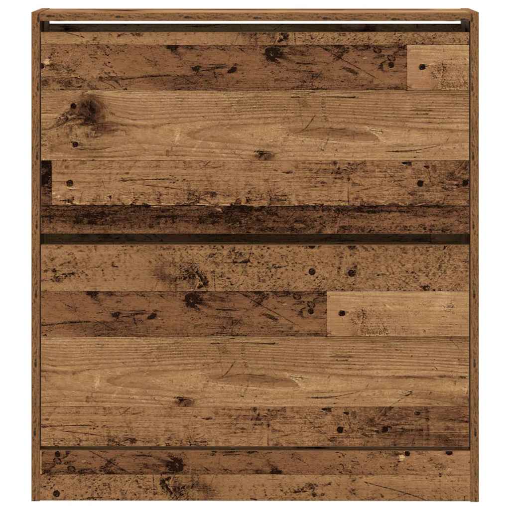 Cabinet à chaussures avec étagère Bois ancien 80 x 21 x 87,5 cm - XIOS