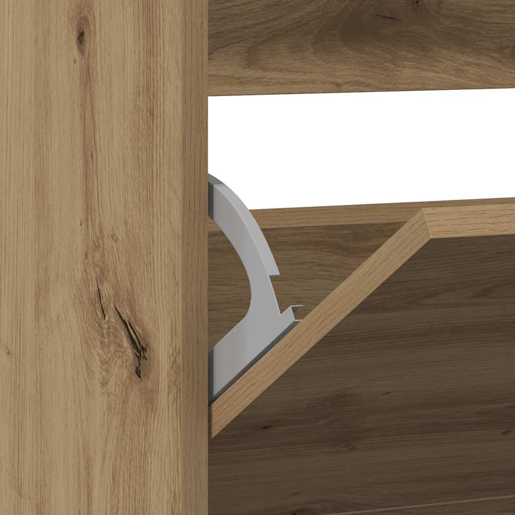 Armoire à chaussures avec stockage Chêne fumé 80 x 21 x 87.5 cm - XIOS