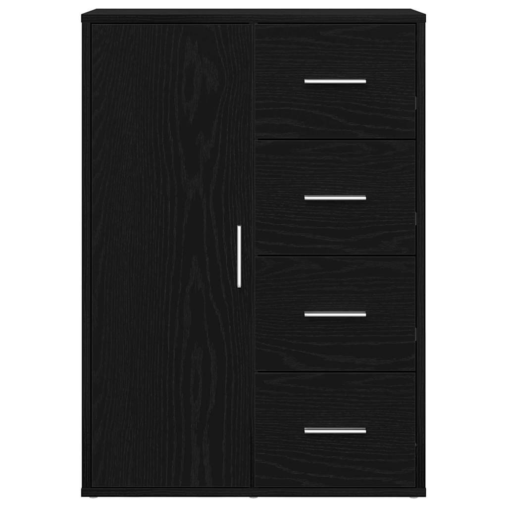 Buffet avec tiroir Chêne noir 60 x 31 x 84 cm Bois d'ingénierie - XIOS
