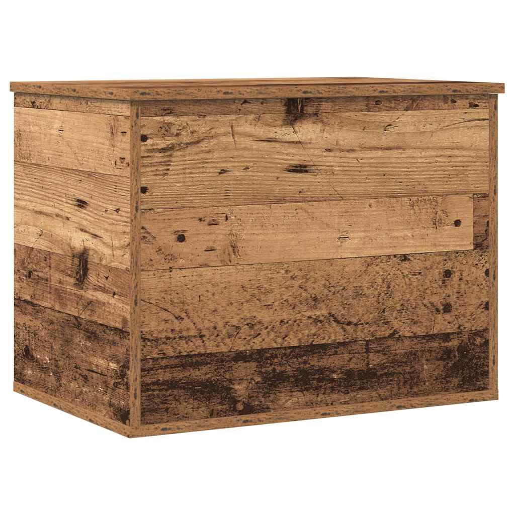 Boîte de Rangement avec stockage Bois ancien 60 x 42 x 46 cm - XIOS