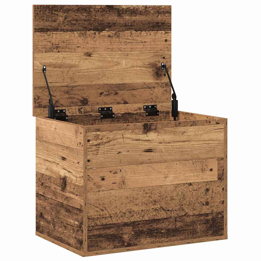 Boîte de Rangement avec stockage Bois ancien 60 x 42 x 46 cm - XIOS