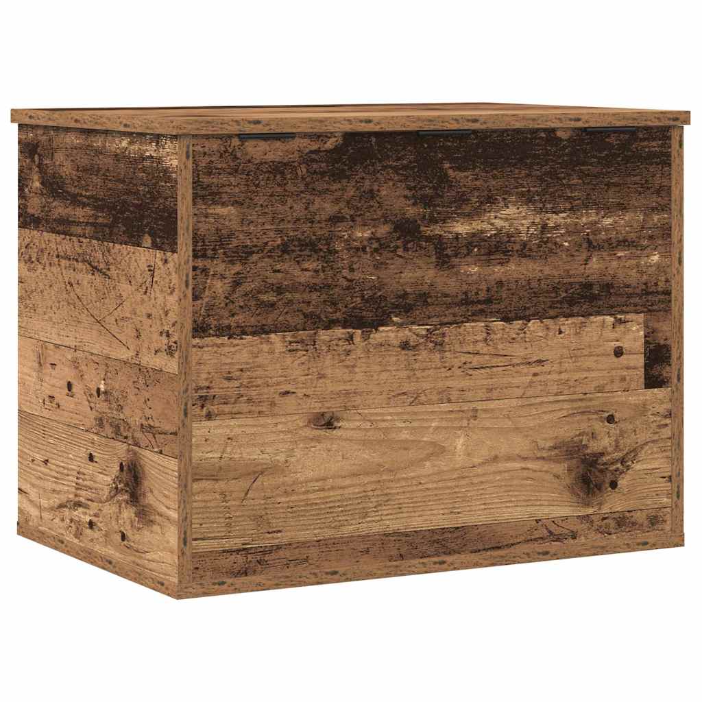 Boîte de Rangement avec stockage Bois ancien 60 x 42 x 46 cm - XIOS