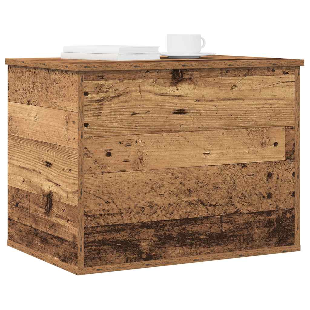 Boîte de Rangement avec stockage Bois ancien 60 x 42 x 46 cm - XIOS