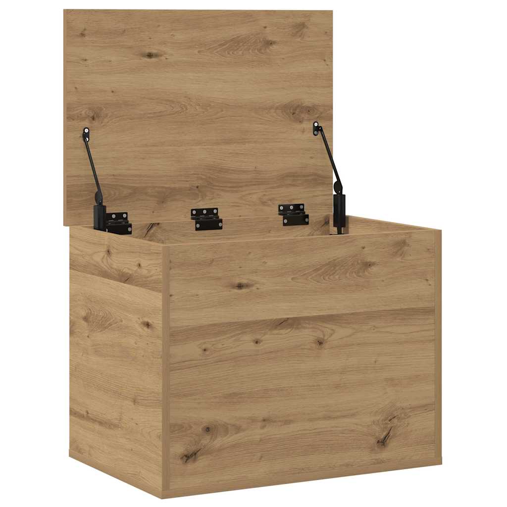 Boîte de Rangement chêne artisanal 60 x 42 x 46 cm - XIOS