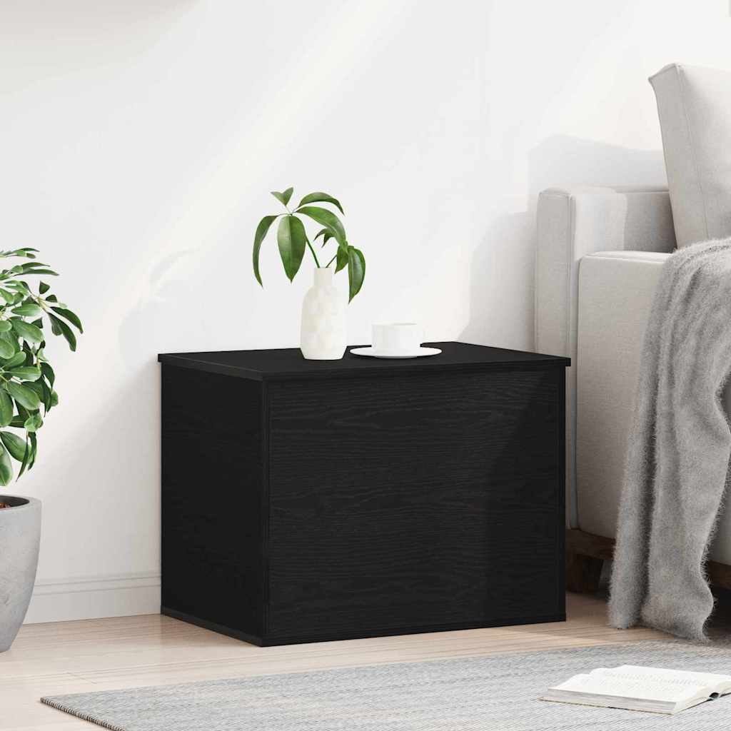 Boîte de Rangement Chêne noir 60 x 42 x 46 cm Bois d'ingénierie