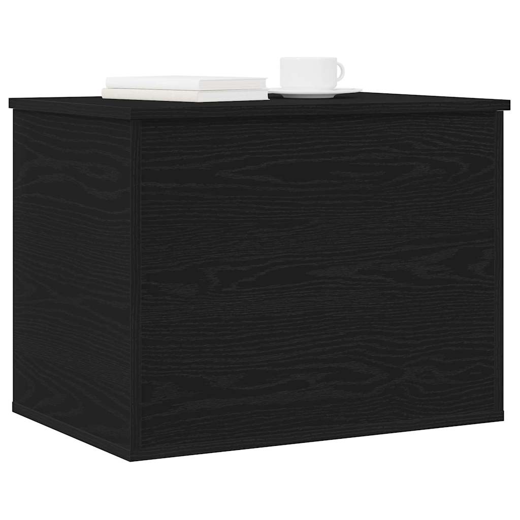 Boîte de Rangement Chêne noir 60 x 42 x 46 cm Bois d'ingénierie