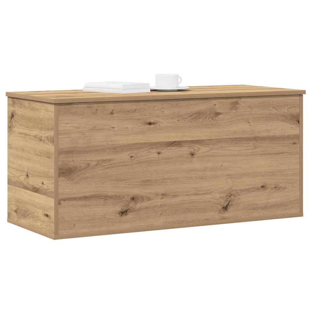 Boîte de Rangement chêne artisanal 100 x 42 x 46 cm - XIOS