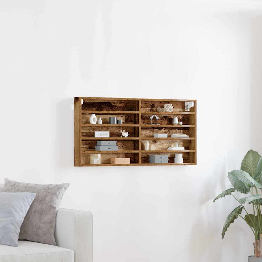 Vitrine Bois Ancien 100 x 8,5 x 50 cm Bois d'ingénierie - XIOS