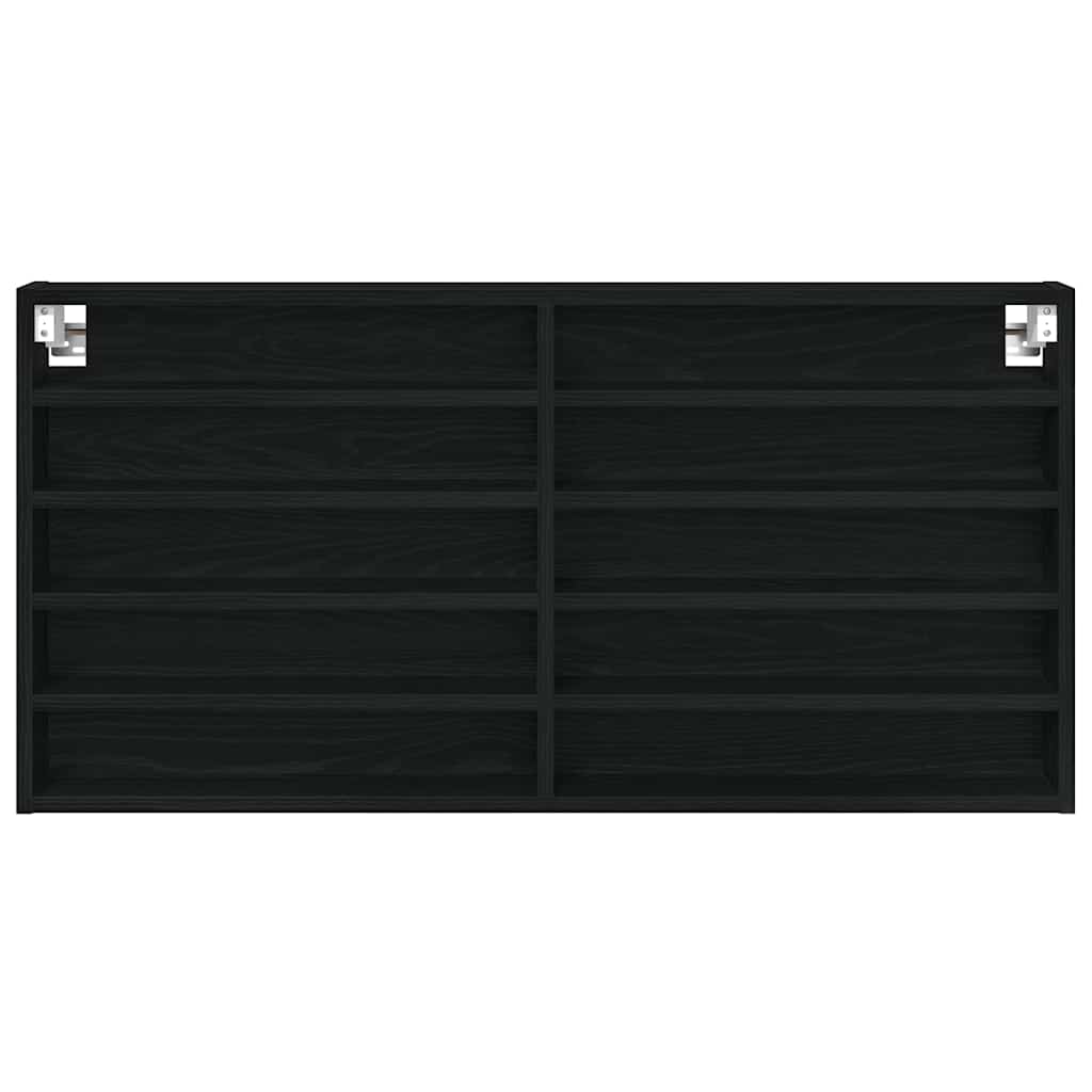 Vitrine Chêne noir 100 x 8,5 x 50 cm Bois d'ingénierie - XIOS