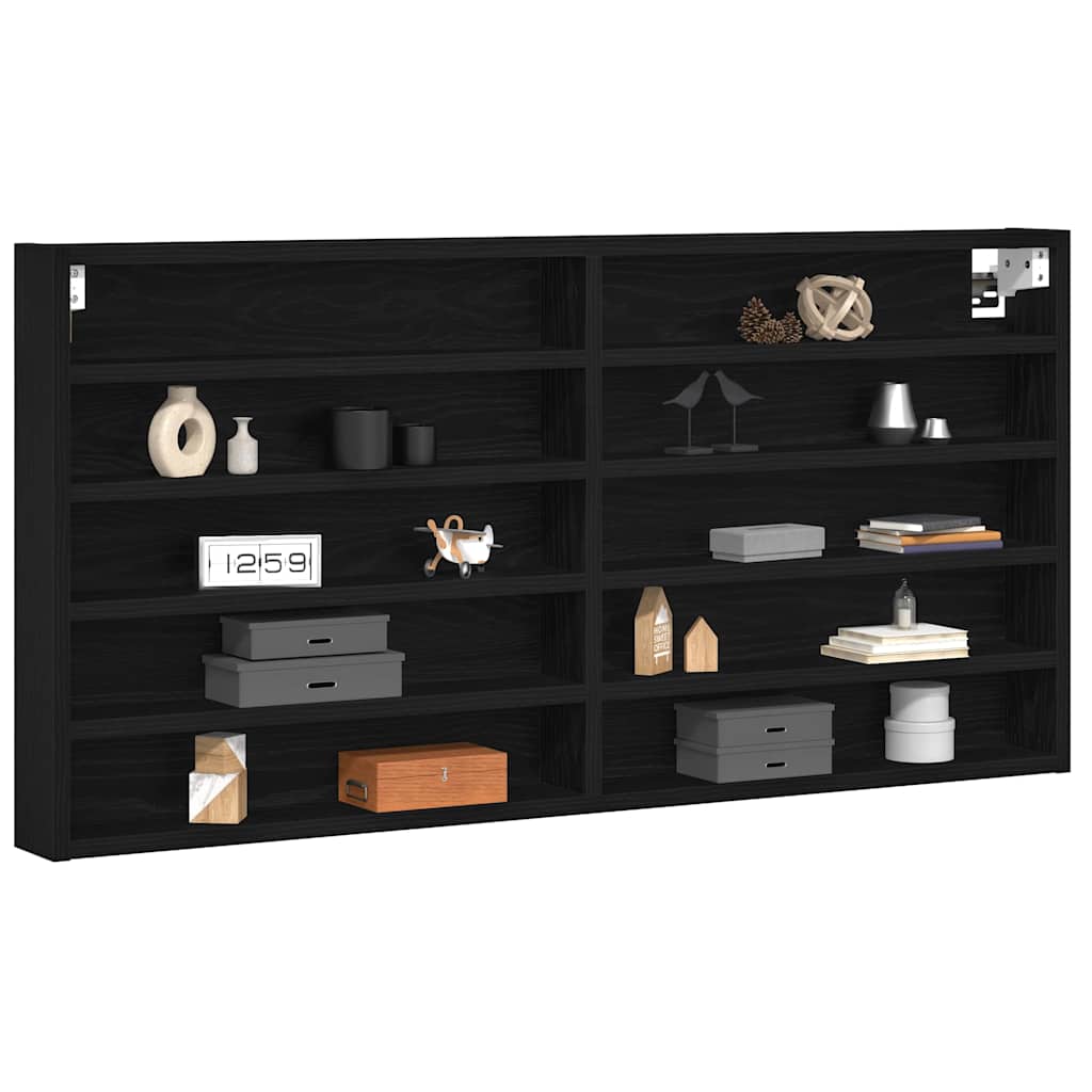 Vitrine Chêne noir 100 x 8,5 x 50 cm Bois d'ingénierie - XIOS