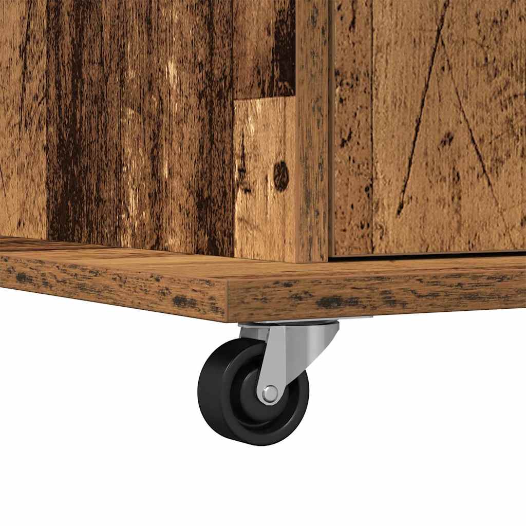 Podium Bois ancien Bois d'ingénierie 55 x 55 x 107 cm