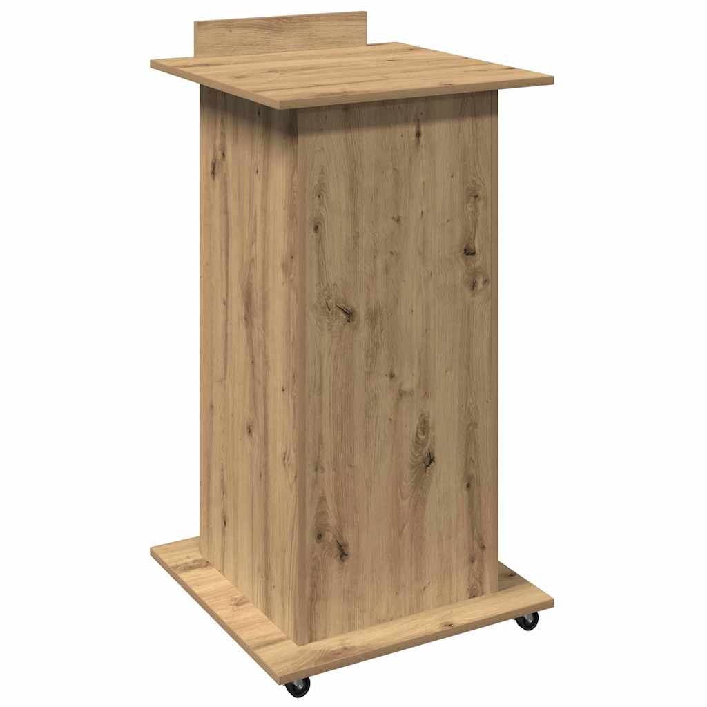 Podium chêne artisanal 55 x 55 x 107 cm Bois d'ingénierie - XIOS