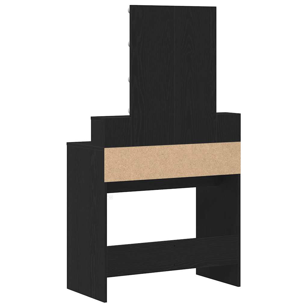 Coiffeuse Chêne noir 80 x 41 x 144,5 cm Bois d'ingénierie - XIOS