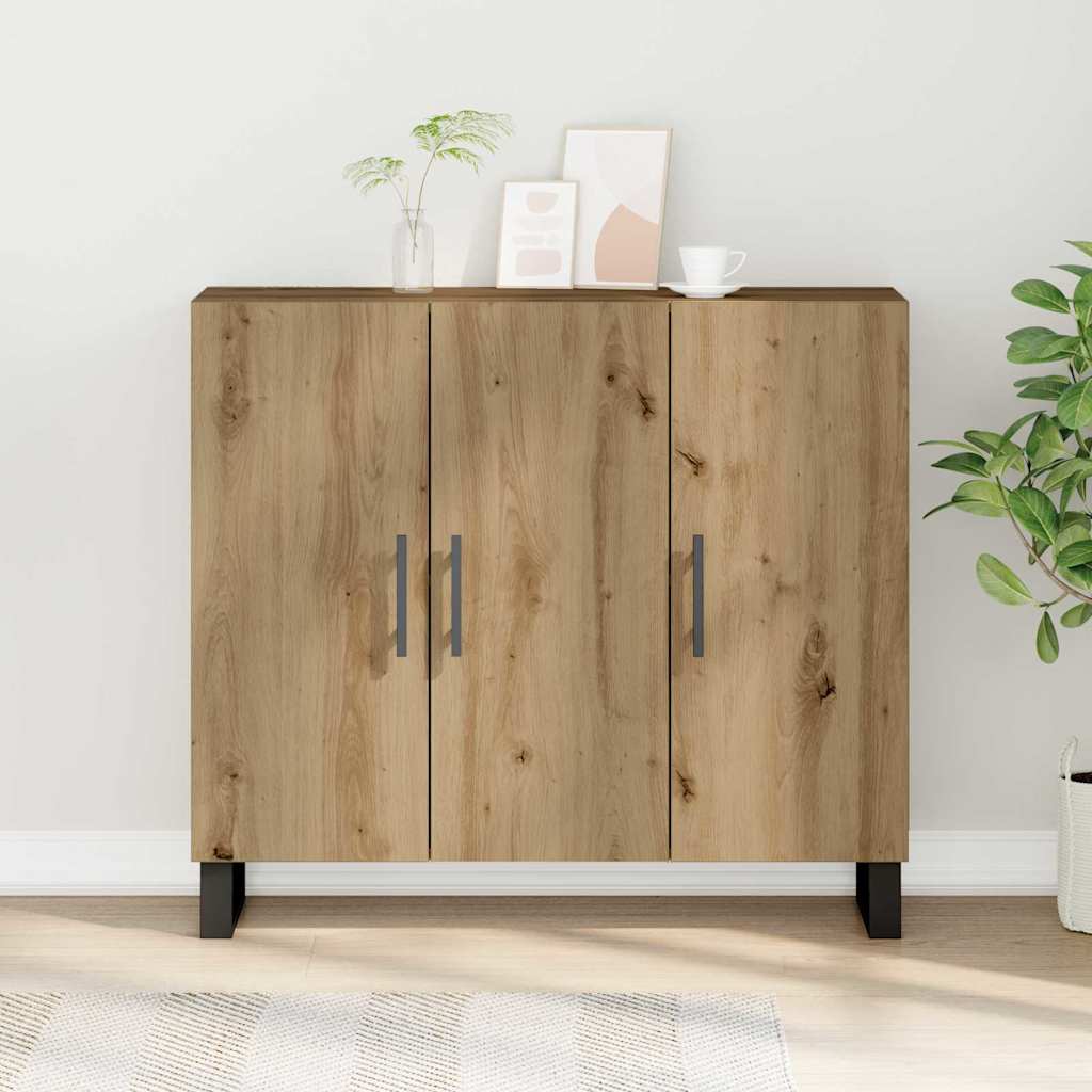 Buffet chêne artisanal 90 x 34 x 80 cm Bois d'ingénierie - XIOS