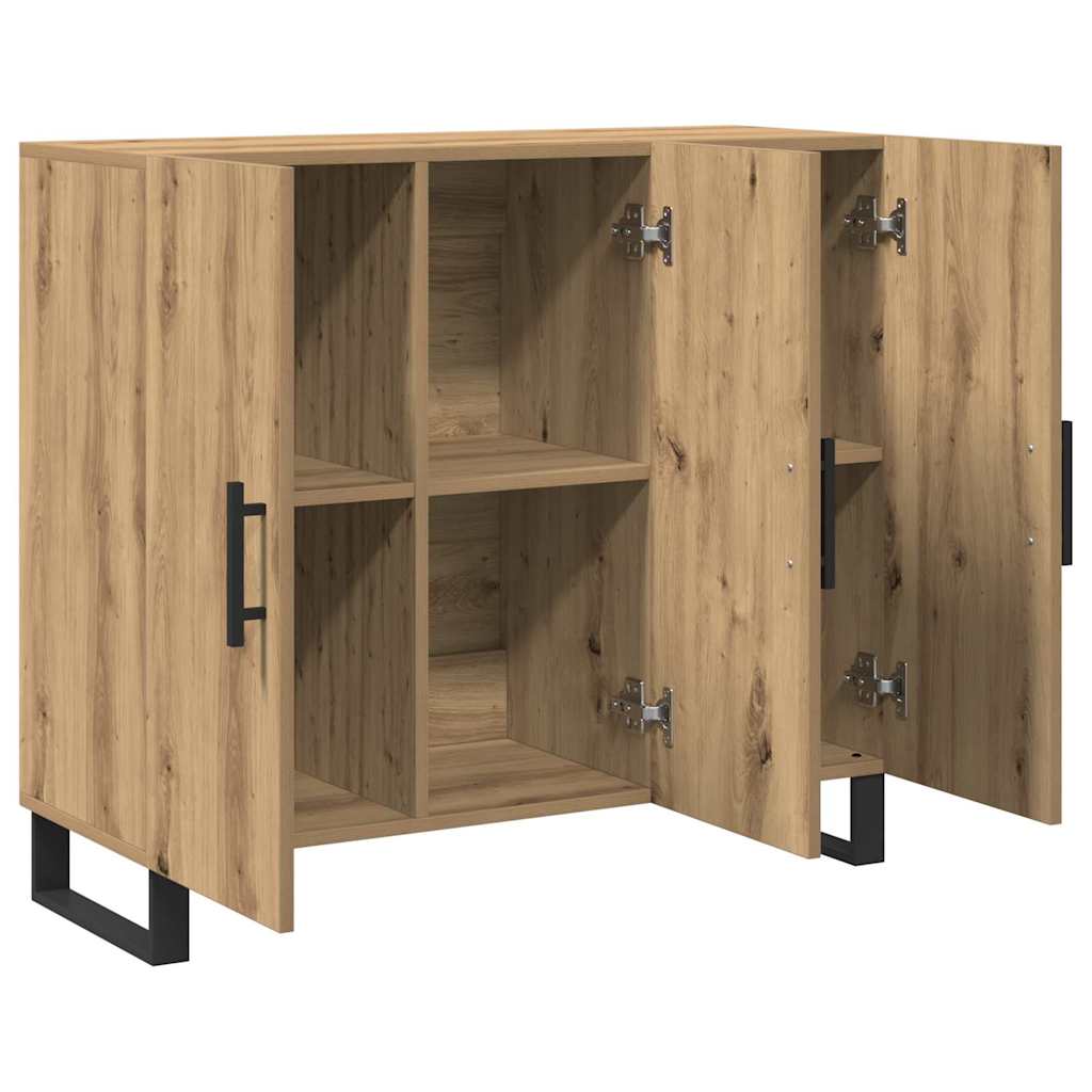 Buffet chêne artisanal 90 x 34 x 80 cm Bois d'ingénierie - XIOS