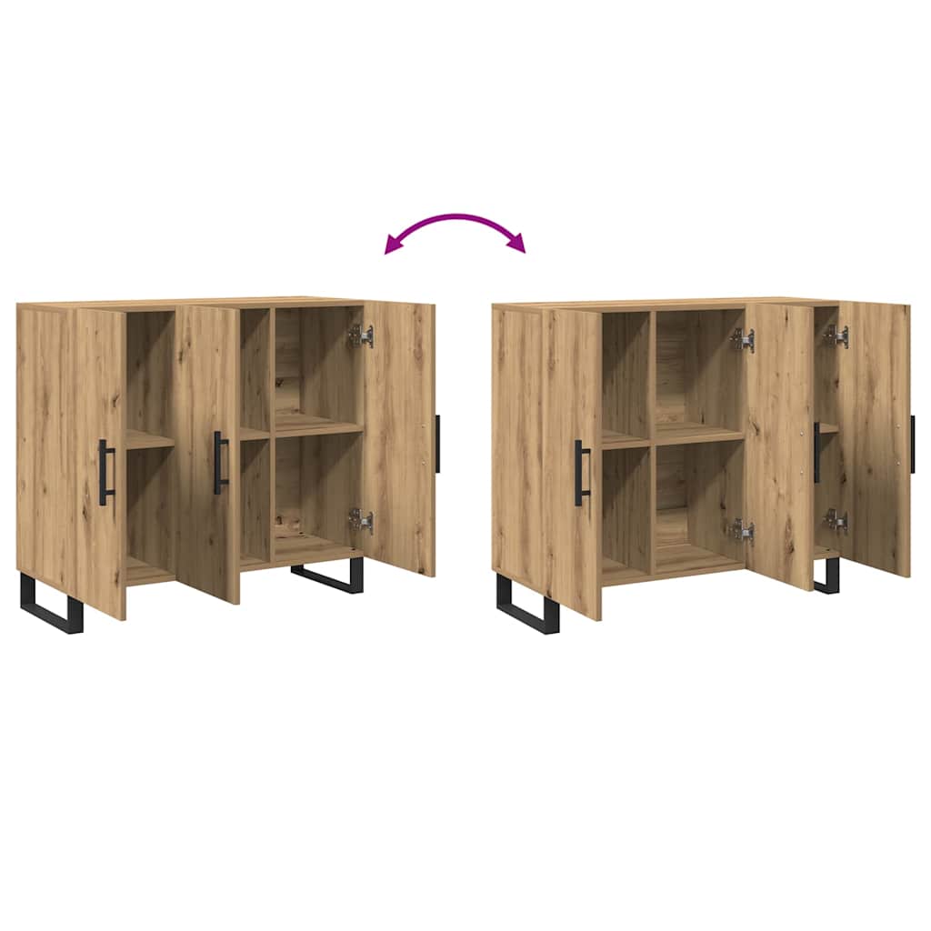 Buffet chêne artisanal 90 x 34 x 80 cm Bois d'ingénierie - XIOS