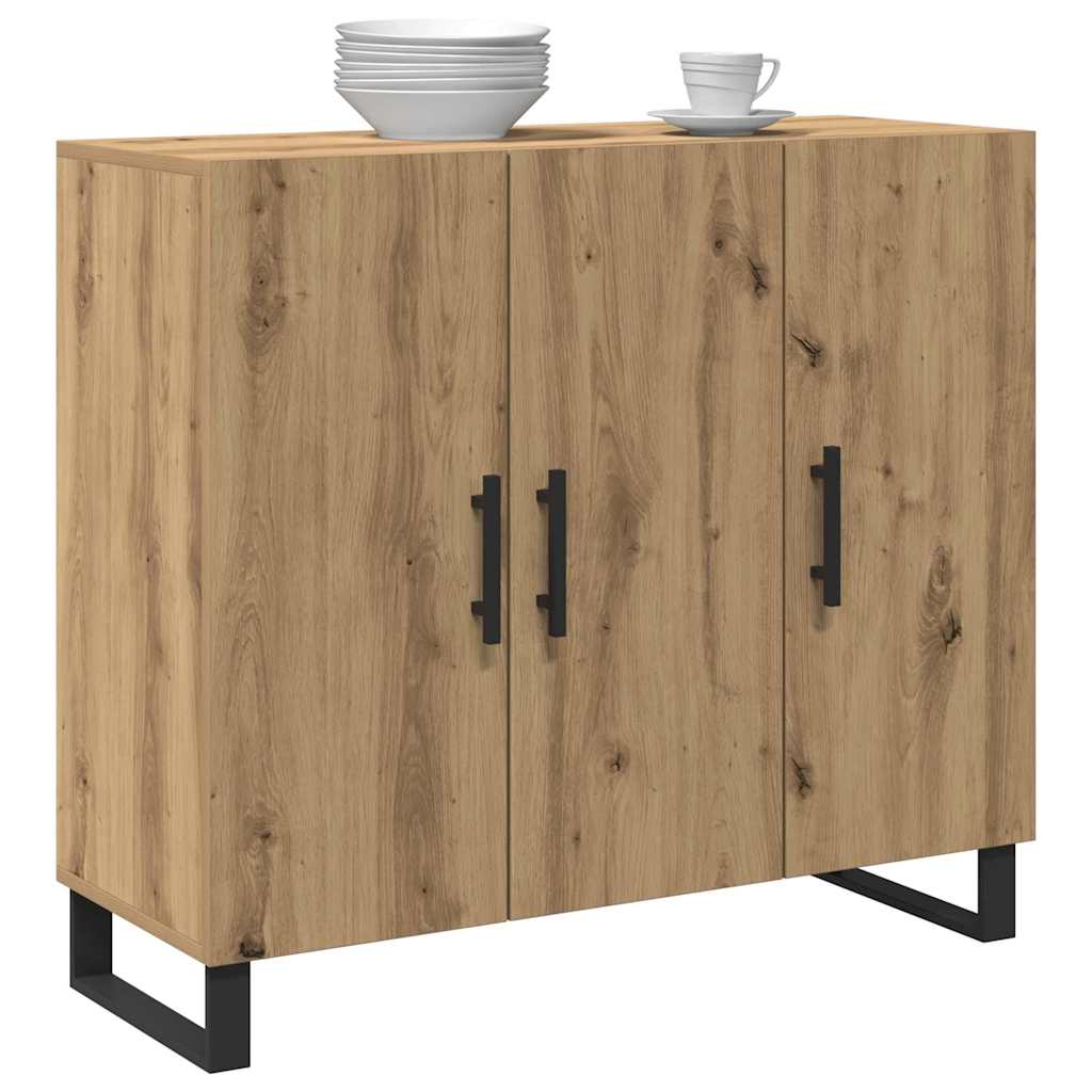 Buffet chêne artisanal 90 x 34 x 80 cm Bois d'ingénierie - XIOS