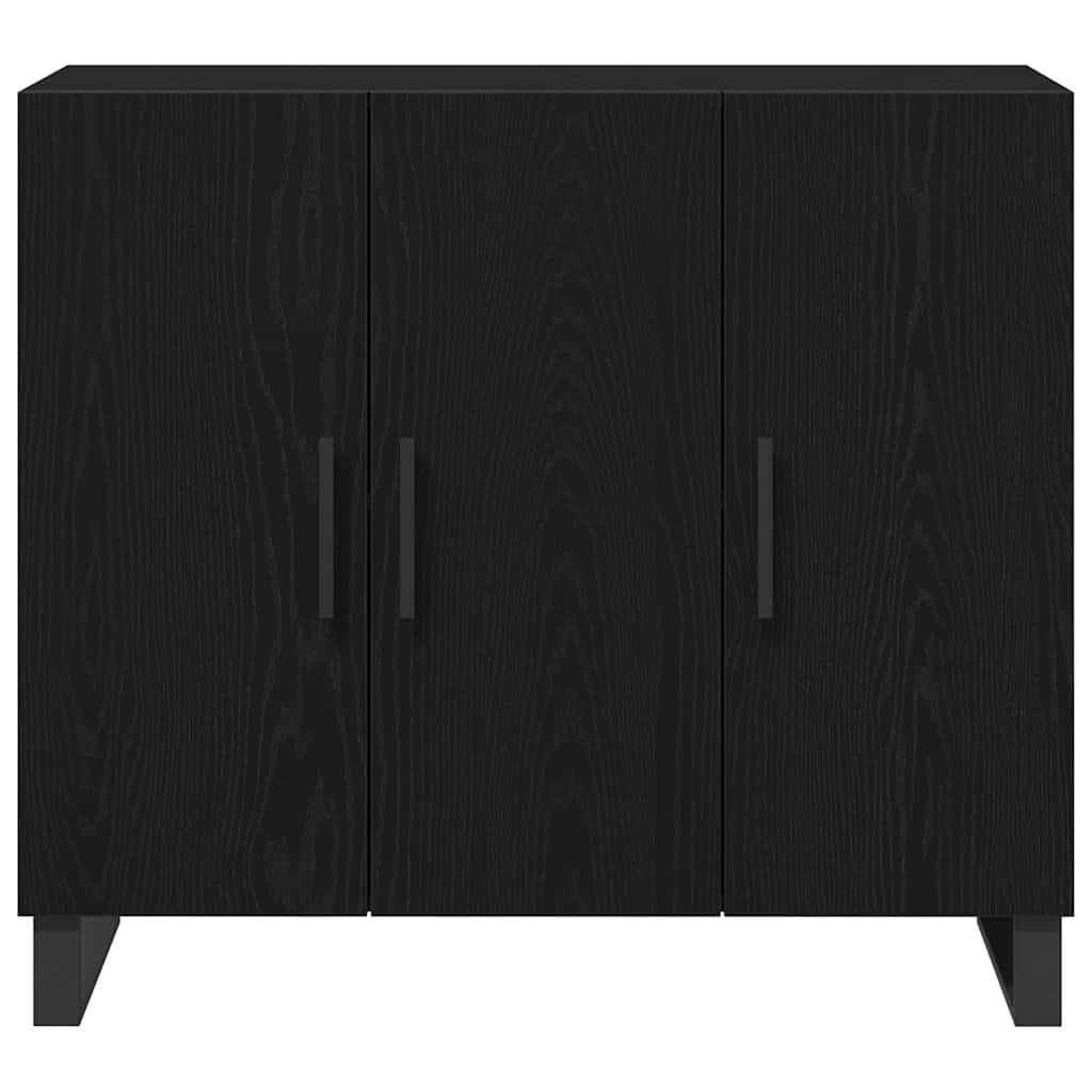 Buffet Chêne noir 90 x 34 x 80 cm Bois d'ingénierie - XIOS