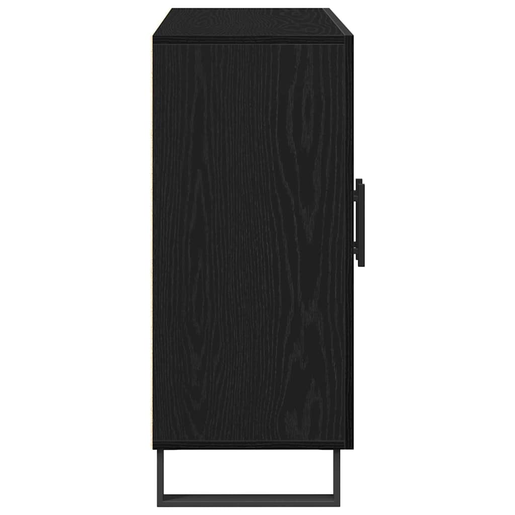 Buffet Chêne noir 90 x 34 x 80 cm Bois d'ingénierie - XIOS