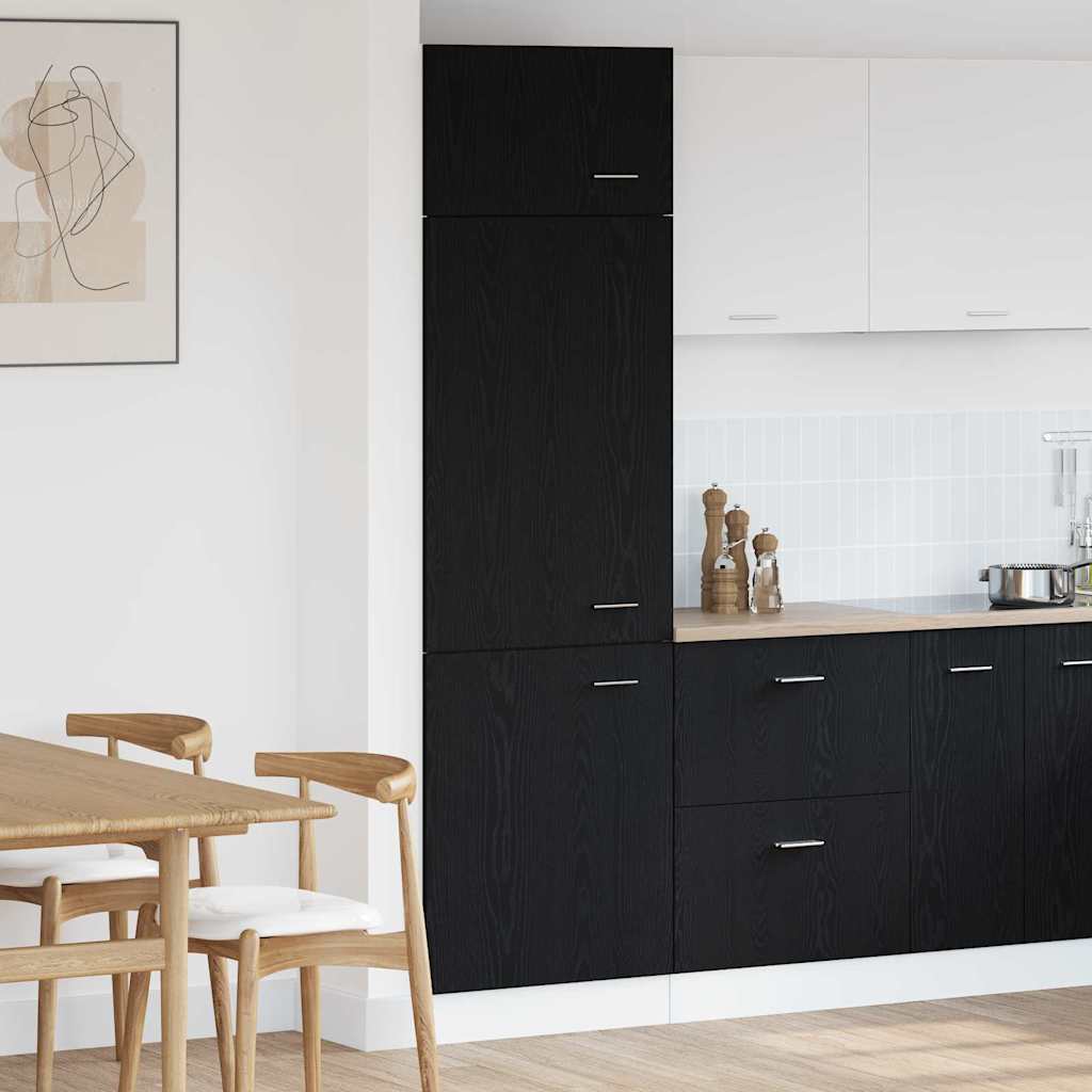 Armoire suspendue Lyon Chêne noir 60 x 31 x 207 cm