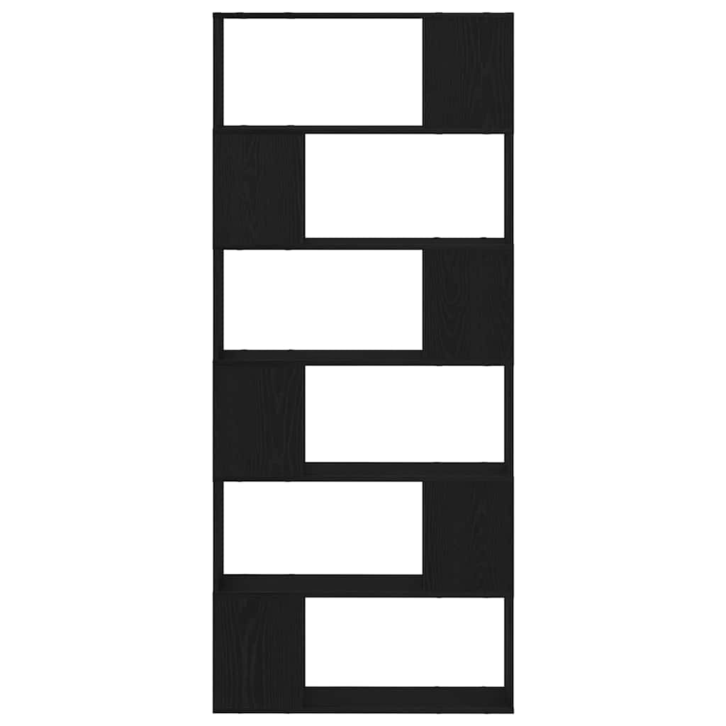 Ensemble meuble TV Noir 80 x 24 x 186 cm Bois d'ingénierie